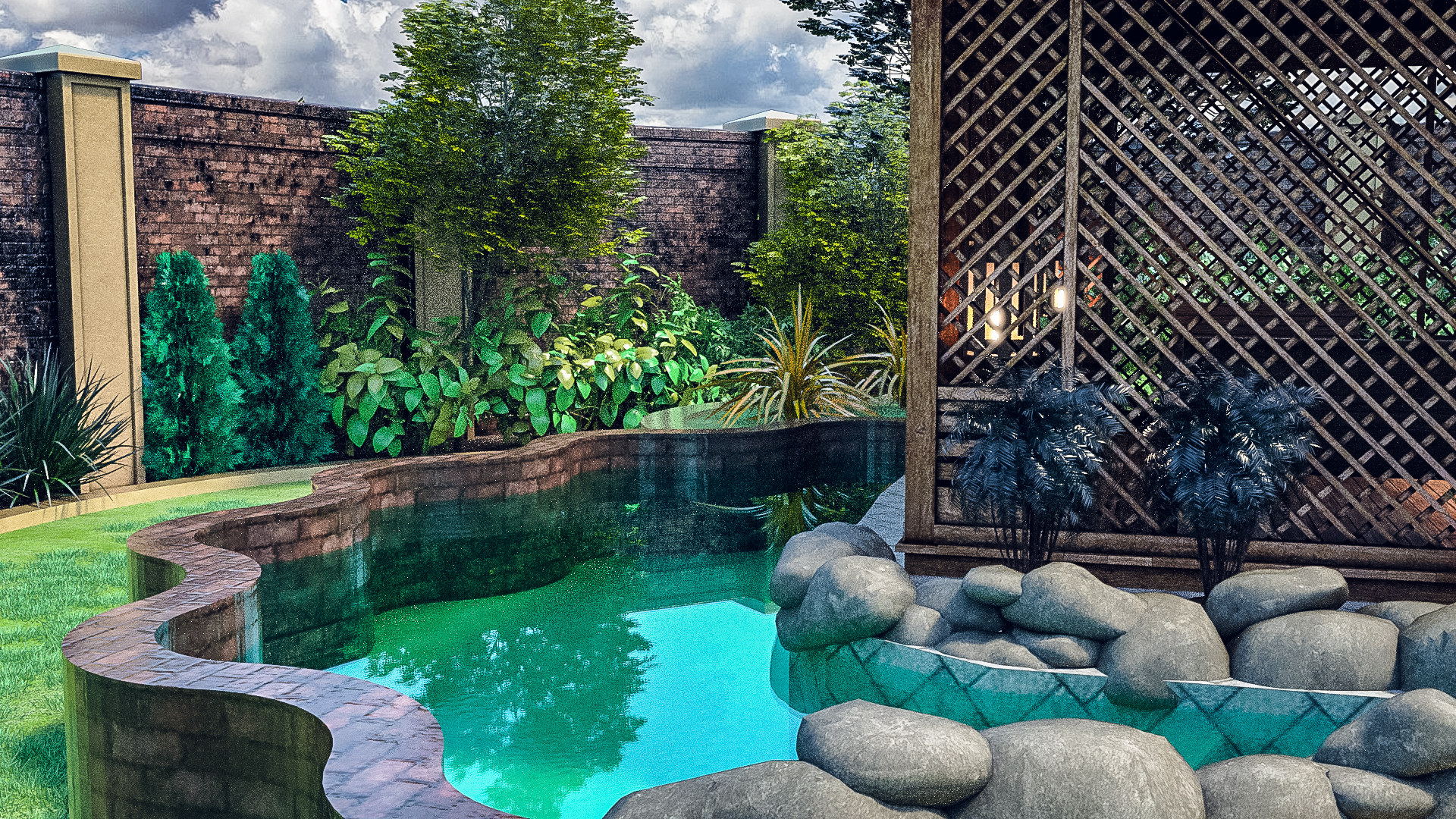Outdoor Dining Outdoor Dining by: Tesla3dCorp, 3D Models by Daz 3D