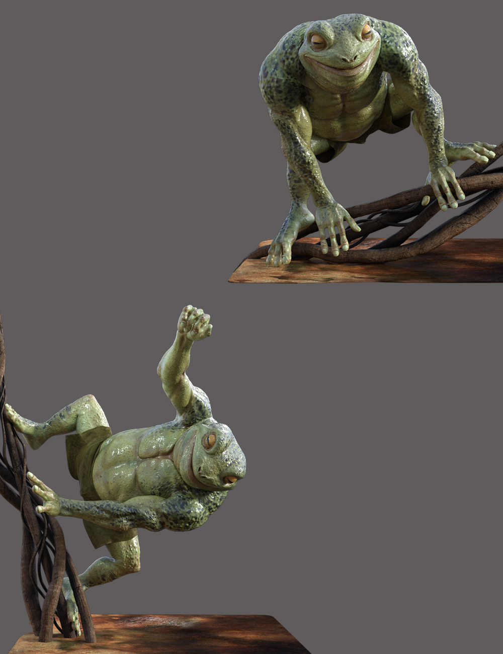 Frog Life Poses for Bullwarg HD by: Ensary, 3D Models by Daz 3D