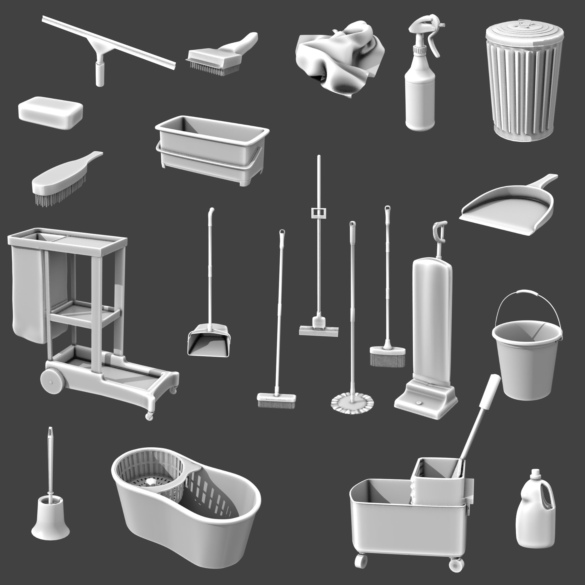 FG Cleaning Supplies by: Fugazi1968Ironman, 3D Models by Daz 3D