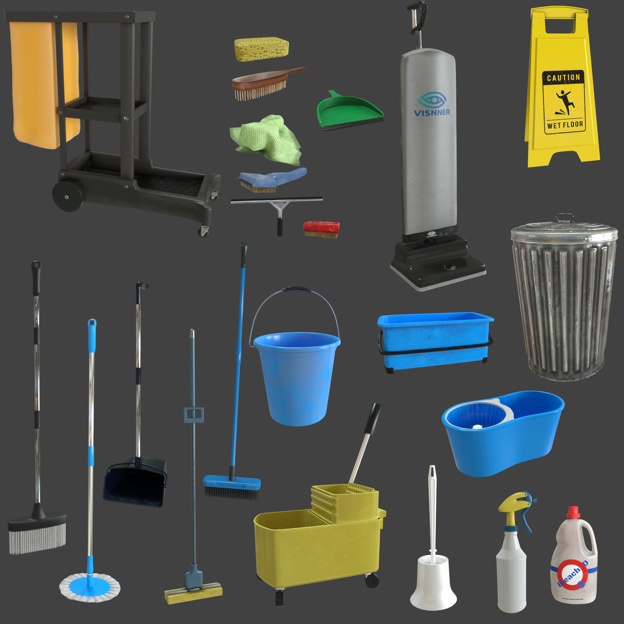 FG Cleaning Supplies by: Fugazi1968Ironman, 3D Models by Daz 3D