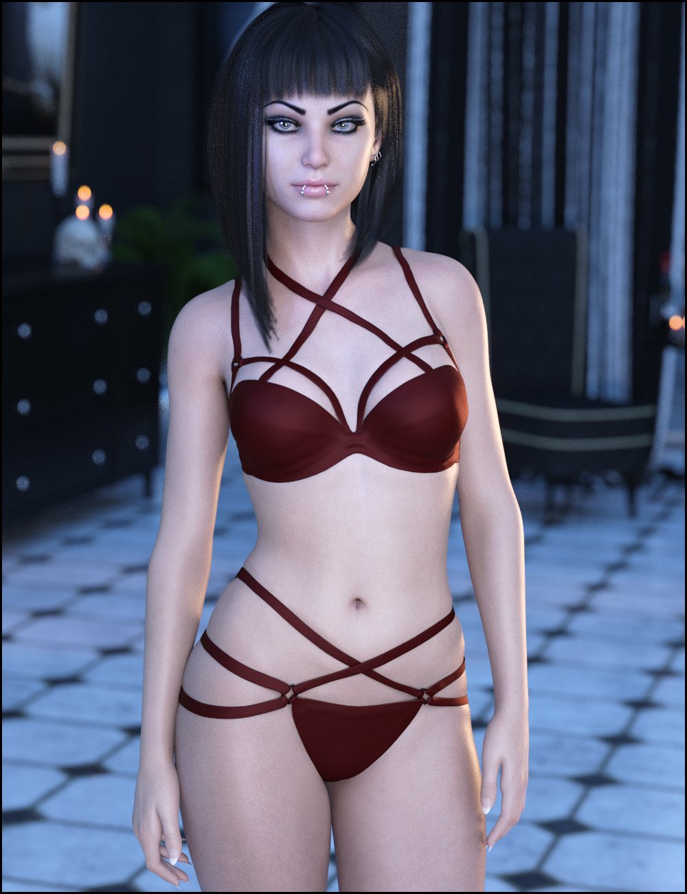 Slay Lingerie for Genesis 8 Female(s) by: JessaiiDemonicaEvilius, 3D Models by Daz 3D