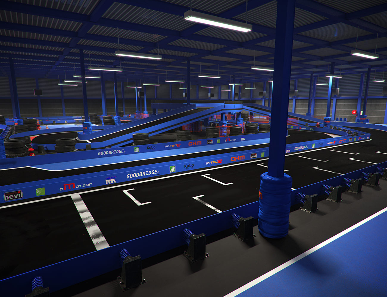 Karting Building Track by: Mely3D, 3D Models by Daz 3D