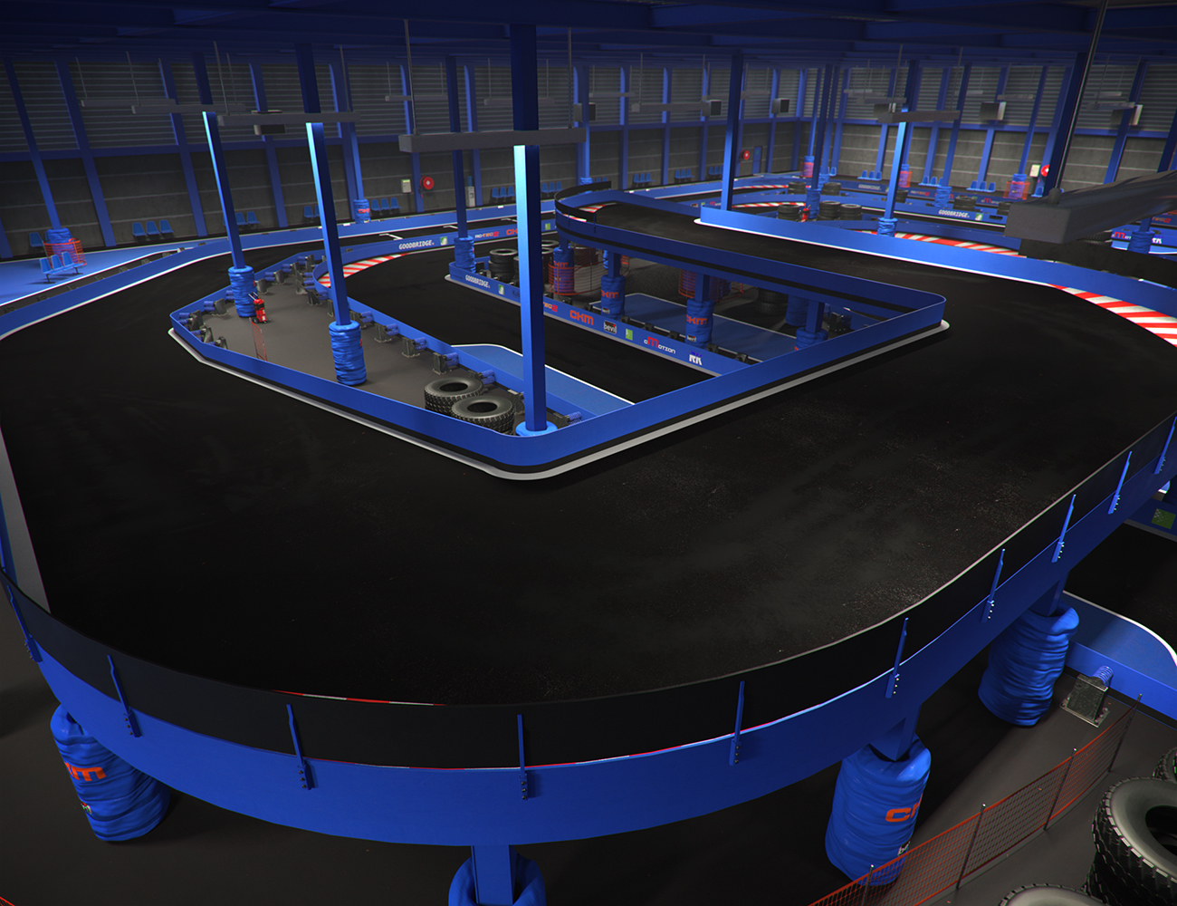 Karting Building Track by: Mely3D, 3D Models by Daz 3D