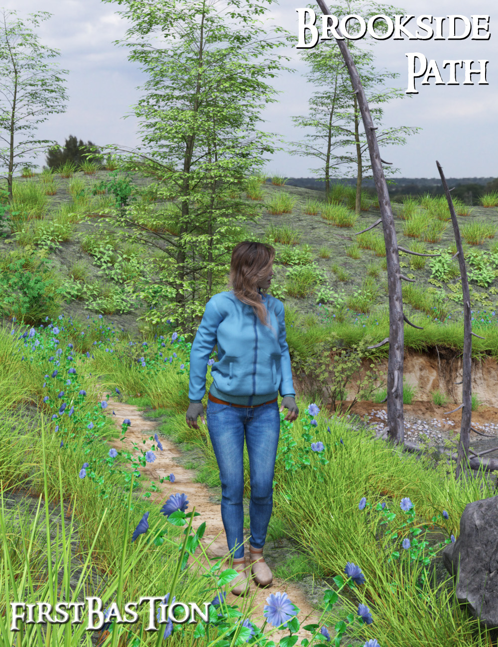 1stB Brookside Path by: FirstBastion, 3D Models by Daz 3D