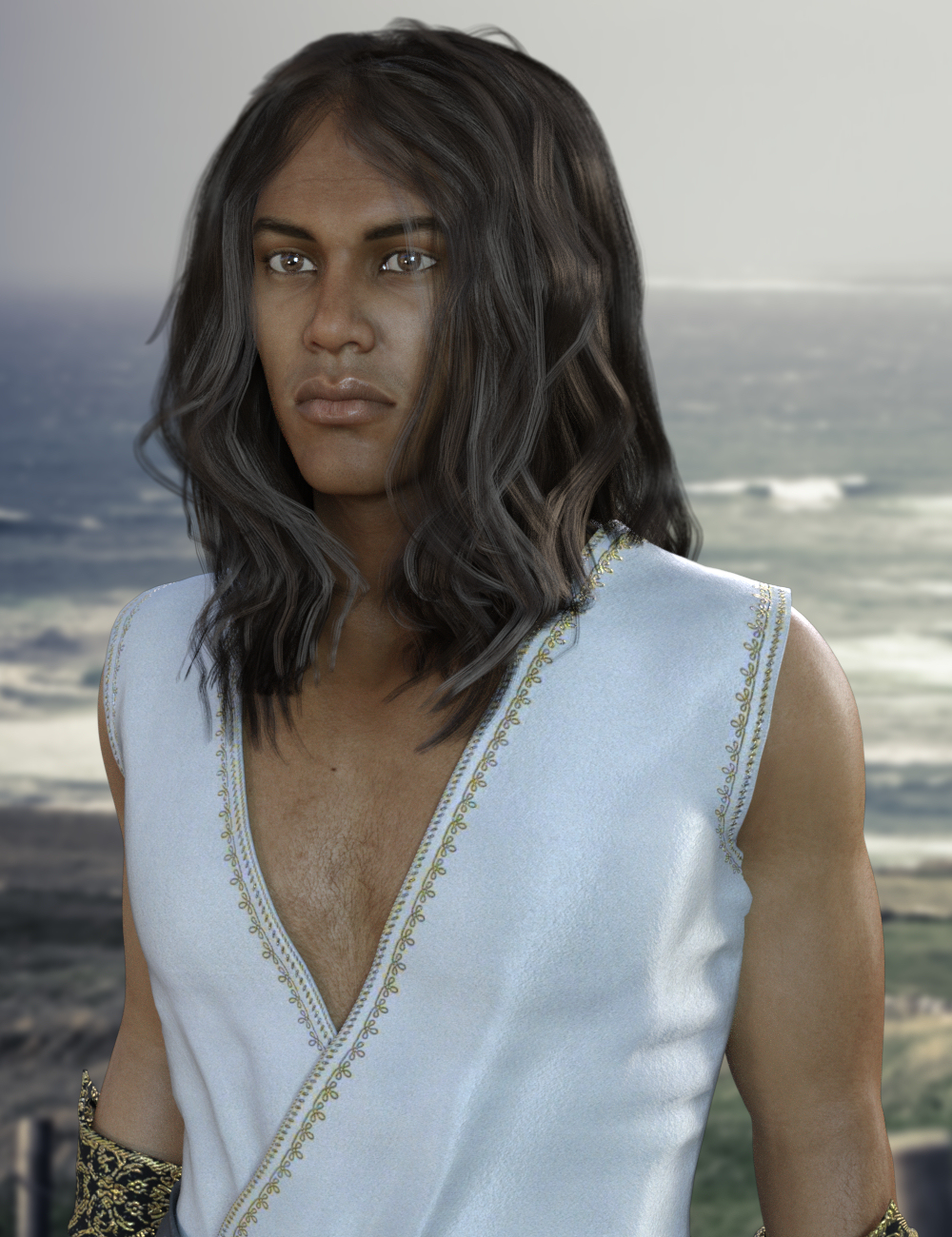 Atlas Hair for Genesis 8 Male by: Propschick, 3D Models by Daz 3D