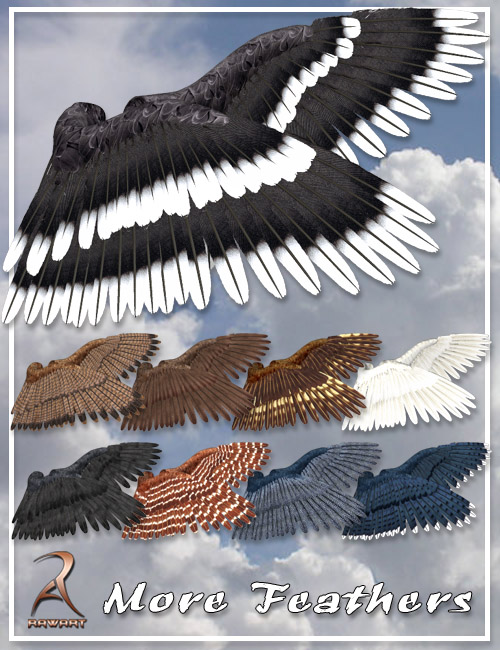 More Feathers by: RawArt, 3D Models by Daz 3D