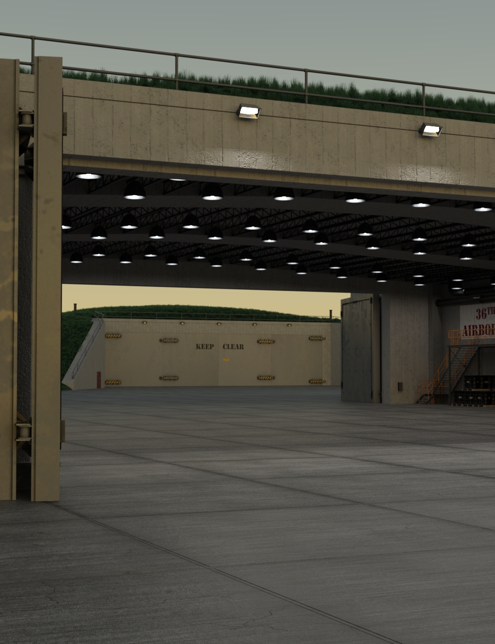 Hardened Hangar by: TangoAlpha, 3D Models by Daz 3D