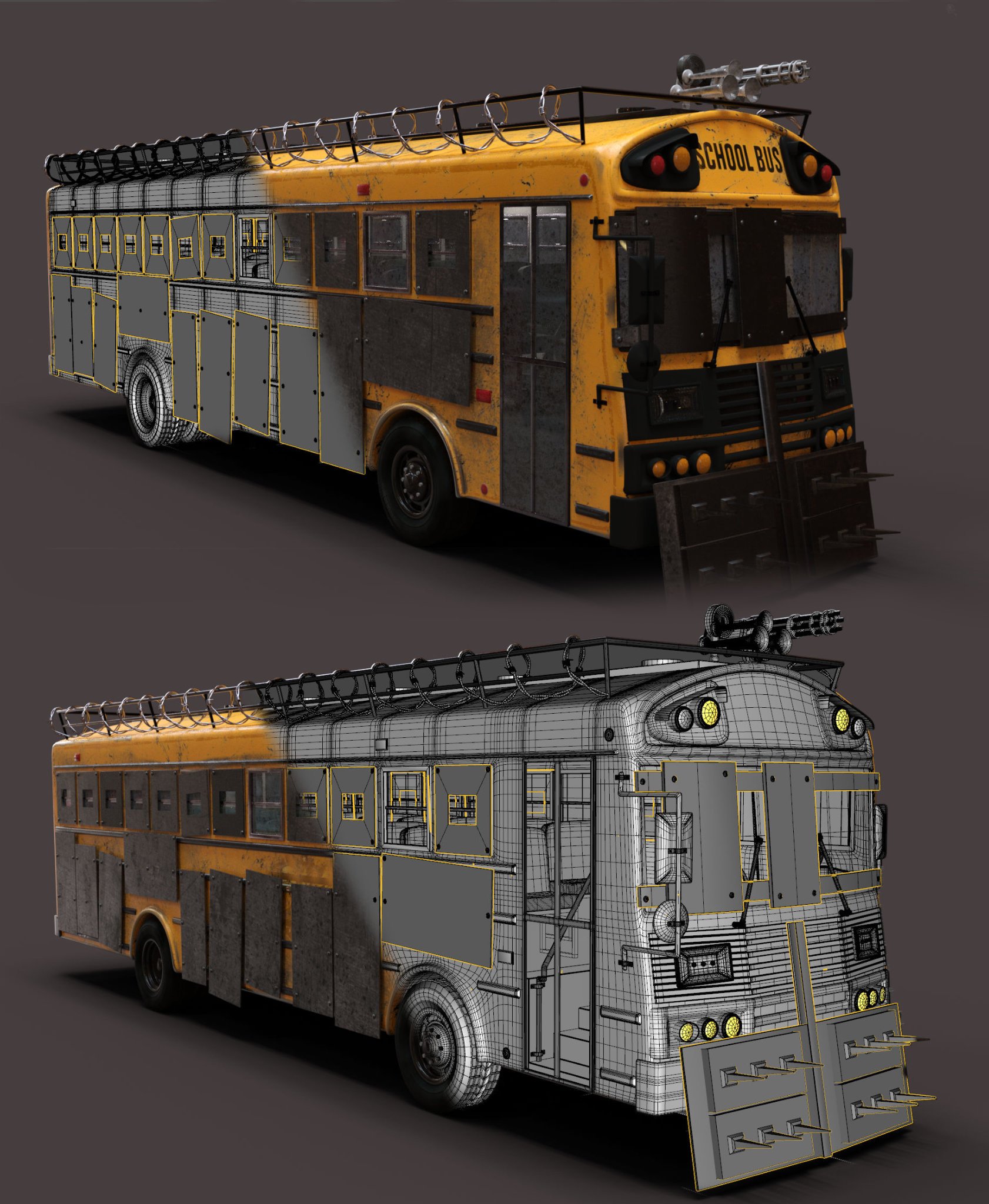 FG Zombie Bus | Daz 3D