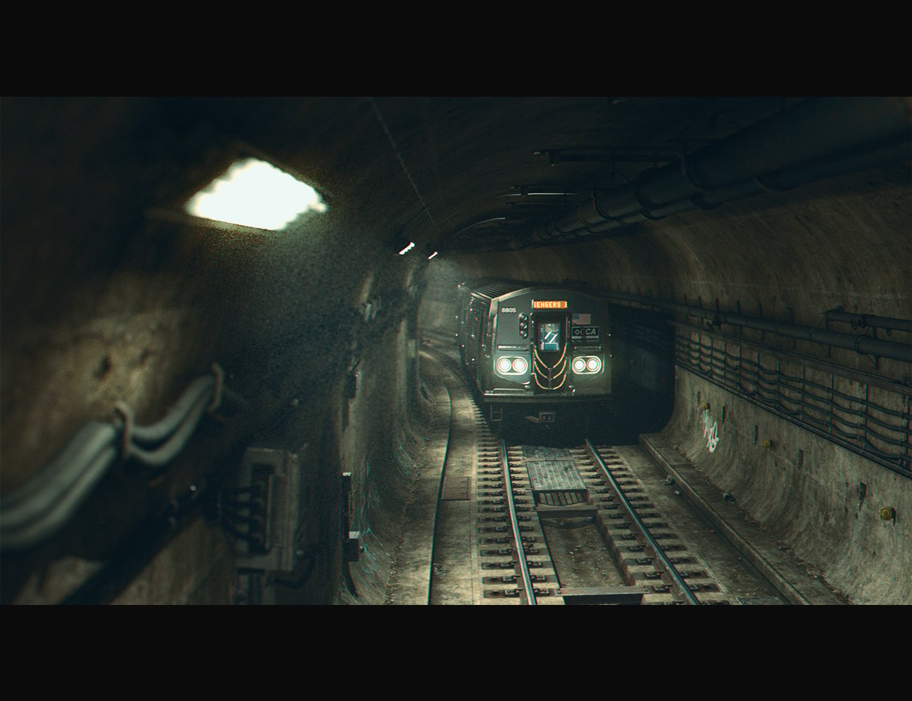 Subway Tunnel Environment by: Dekogon Studios, 3D Models by Daz 3D