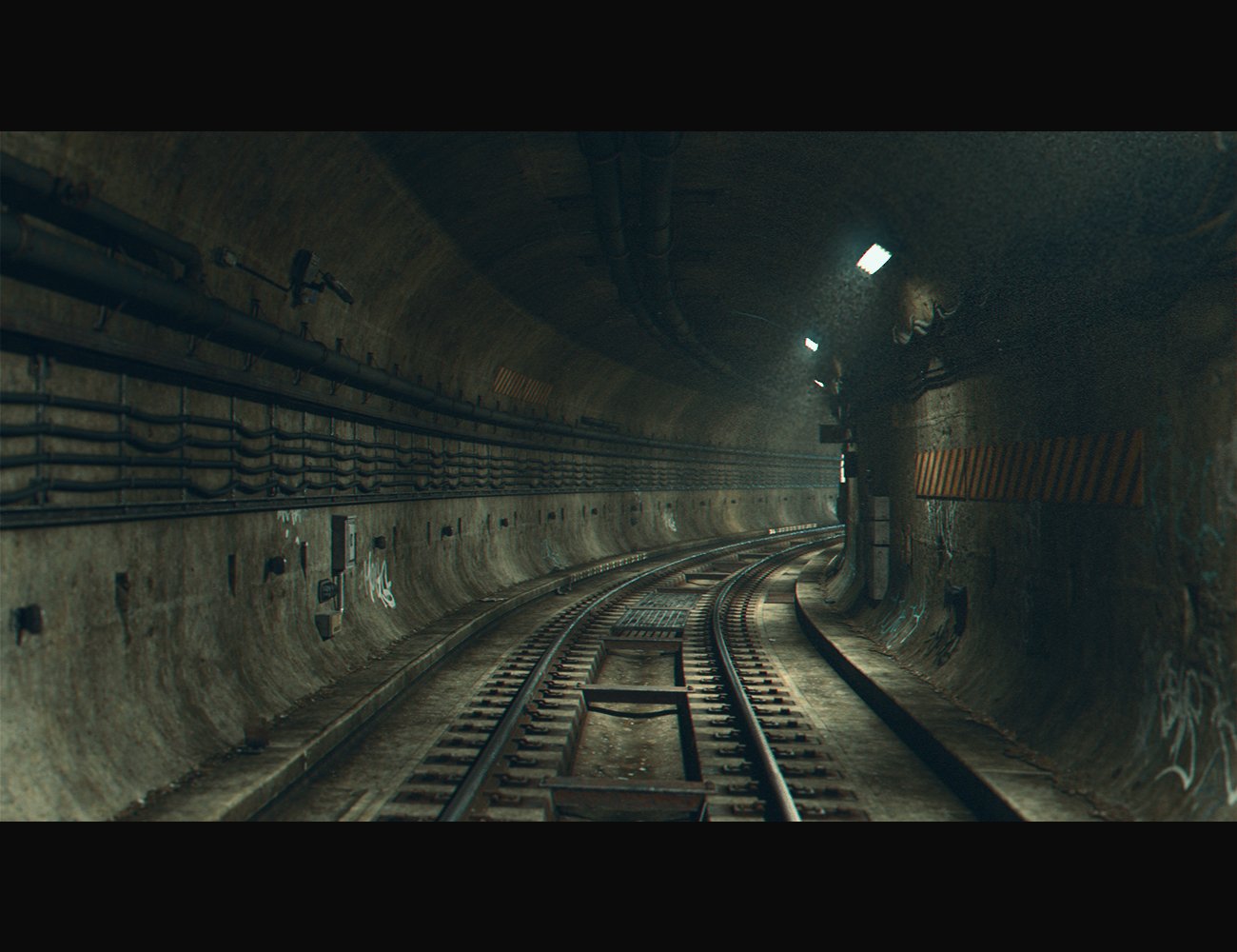 Subway Tunnel Environment Subway Tunnel Environment by: Dekogon Studios, 3D Models by Daz 3D