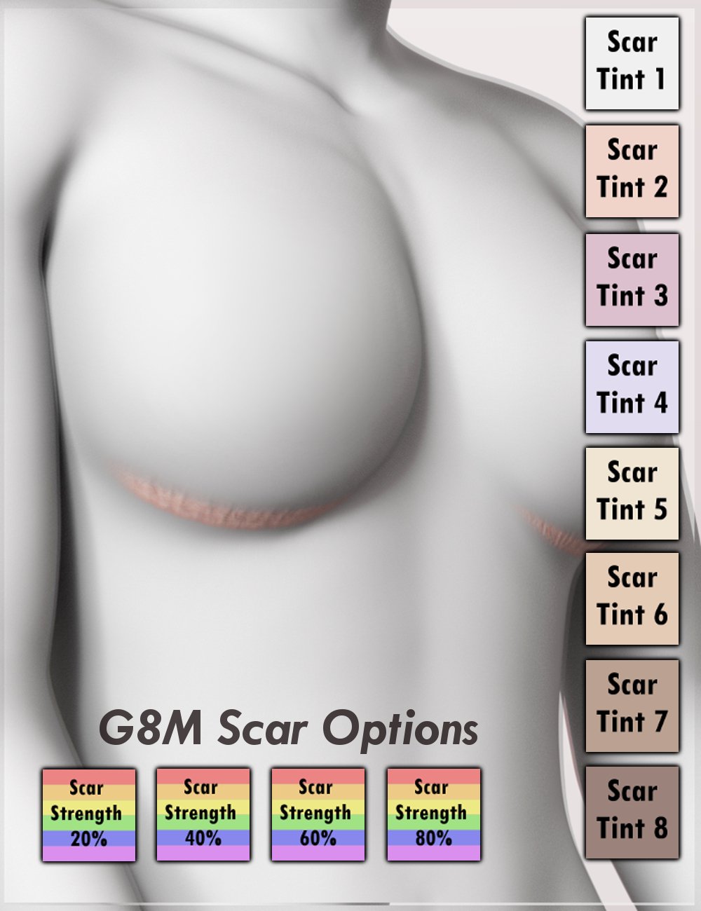 Transgender Shapes for Genesis 8 by: DisparateDreamer, 3D Models by Daz 3D