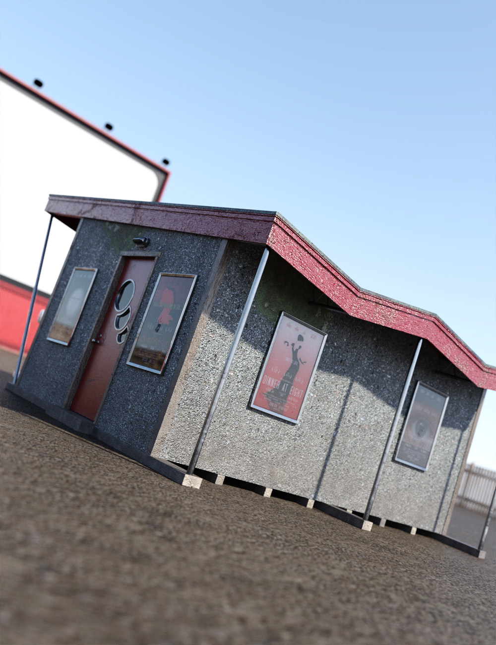 Moonshine Cinema Projection Building Moonshine Cinema Projection Building by: David BrinnenForbiddenWhispers, 3D Models by Daz 3D