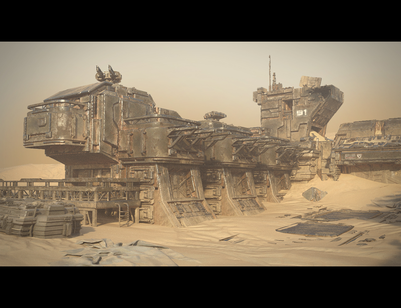 Sci-Fi Abandoned Outpost by: Polish, 3D Models by Daz 3D