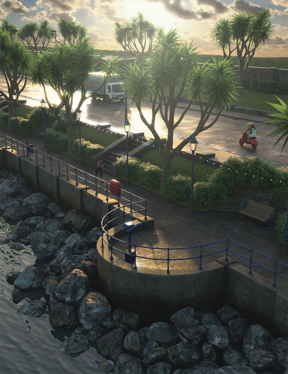 Along the Prom by: Predatron, 3D Models by Daz 3D