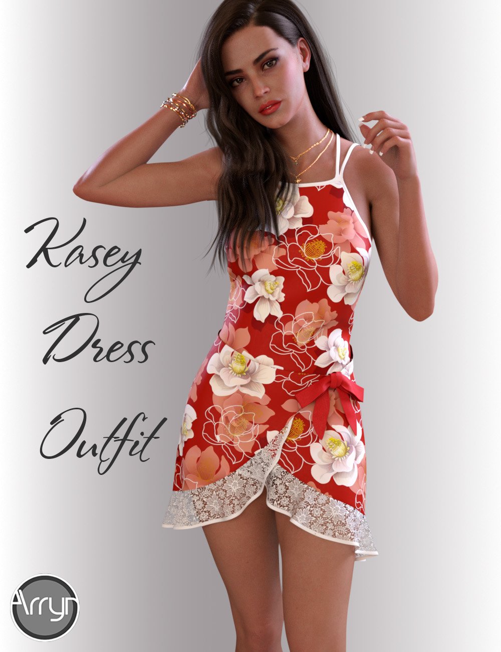 dForce Kasey Candy Dress for Genesis 8 Female(s) by: OnnelArryn, 3D Models by Daz 3D