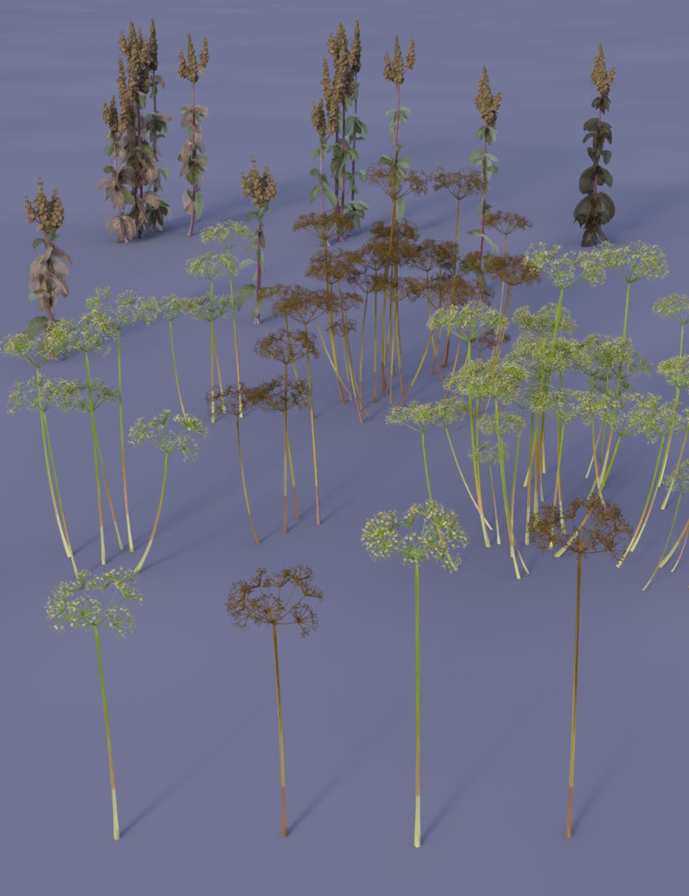 Wasteland Plants and Weeds - Low Resolution Instant Ecosystems by: MartinJFrost, 3D Models by Daz 3D