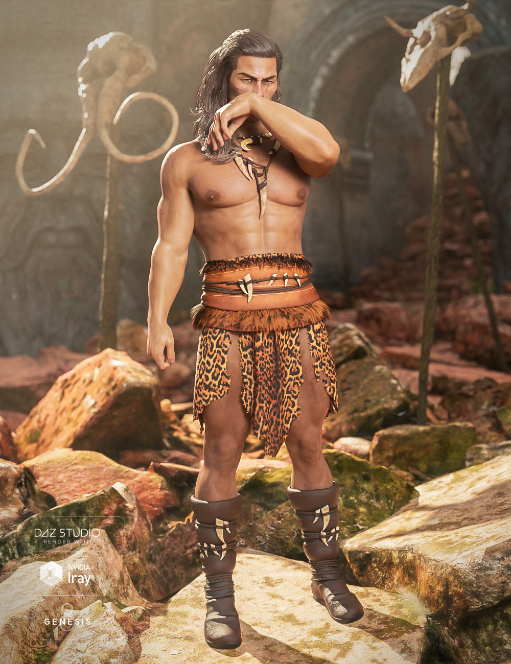dForce Cimmerian Outfit Textures by: Moonscape GraphicsSade, 3D Models by Daz 3D