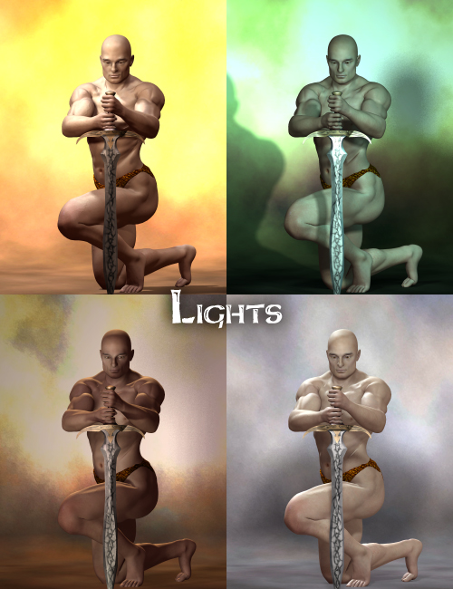By The Sword: Fantasy Poses for V4 and V4 Male by: Skyewolf, 3D Models by Daz 3D