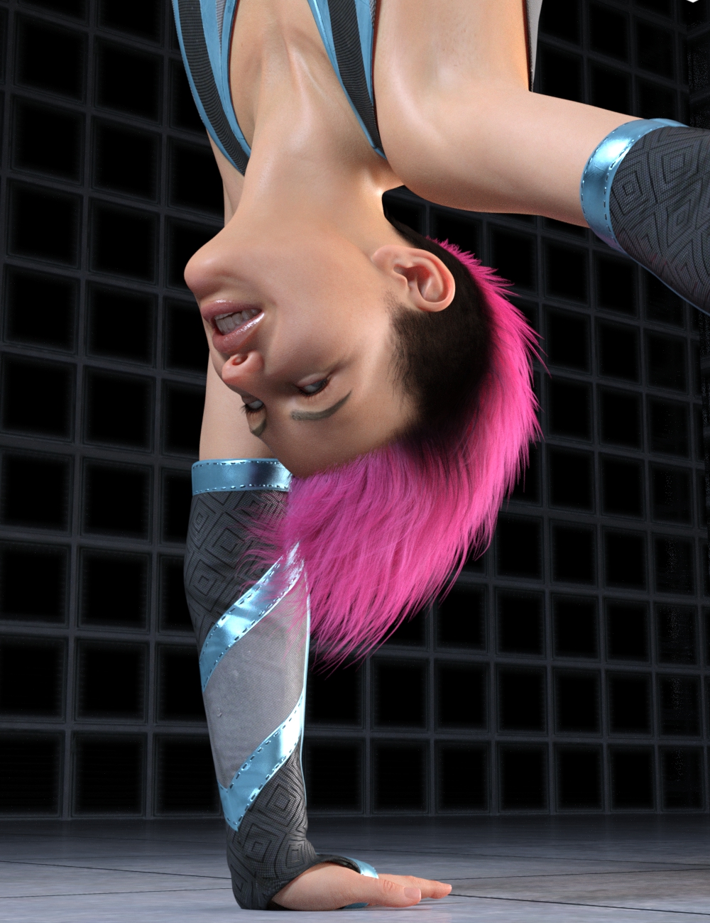 dForce Togatta Hair for Genesis 8