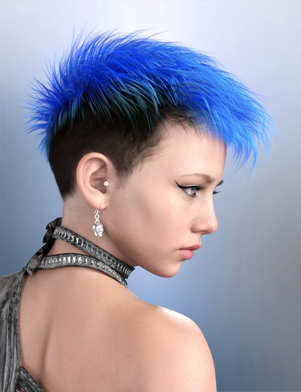 dForce Togatta Hair for Genesis 8 by: RedzStudio, 3D Models by Daz 3D