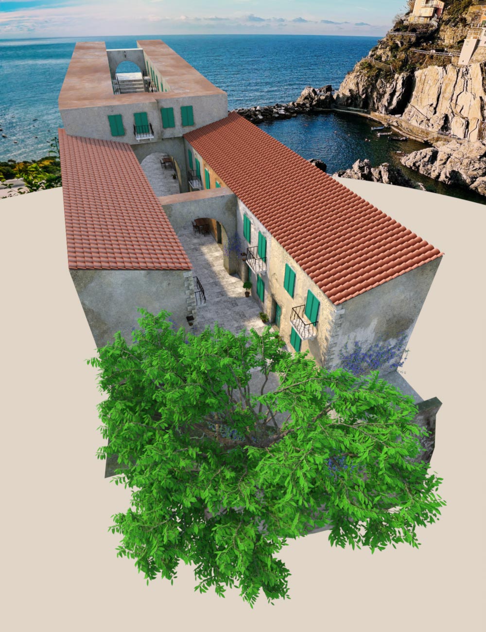 Mediterranean Getaway by: Dreamlight2 create HB, 3D Models by Daz 3D