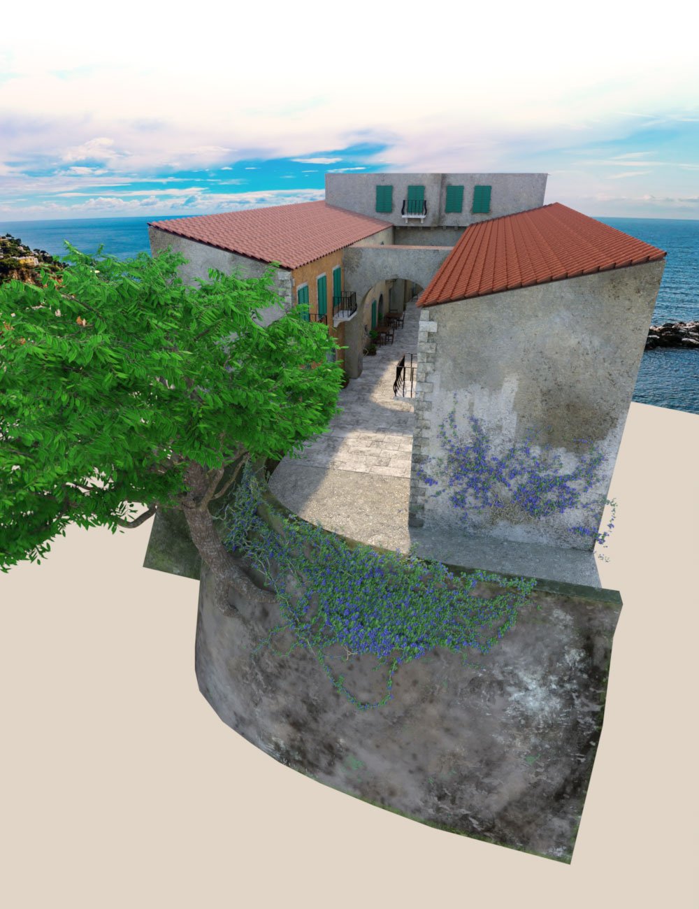 Mediterranean Getaway by: Dreamlight2 create HB, 3D Models by Daz 3D