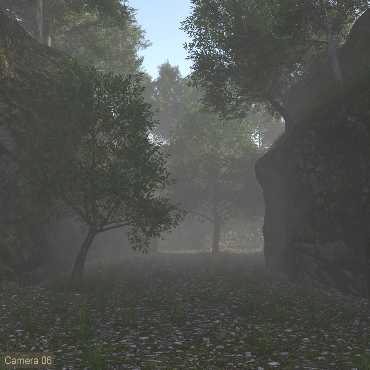 Path Between the Cliffs | Daz 3D