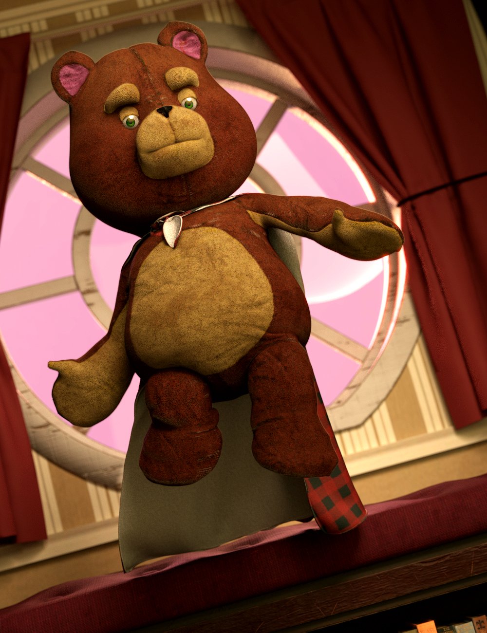Teddy Bear for Genesis 8 Male by: JoeQuick, 3D Models by Daz 3D