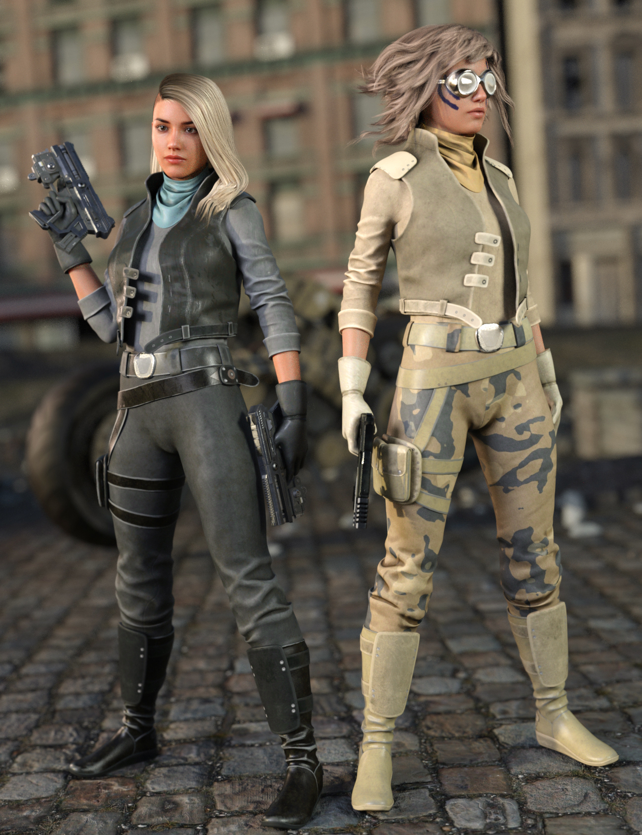 Sci-Fi Rebel Outfit for Genesis 8 Female(s)