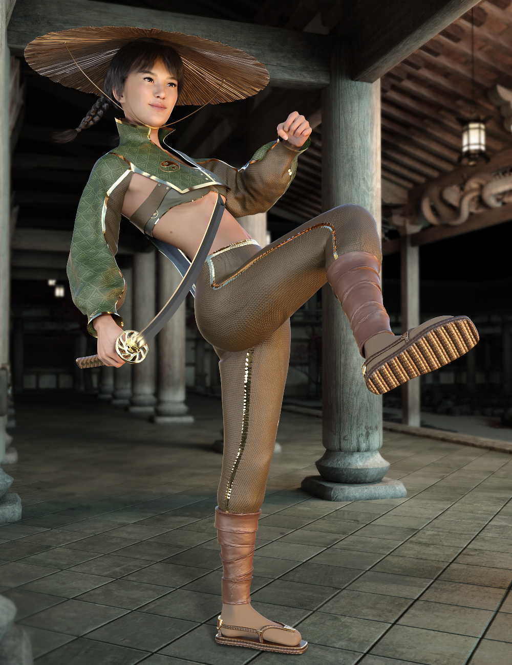 Mogwai Assassin Outfit for Genesis 8 Female(s) by: midnight_stories, 3D Models by Daz 3D