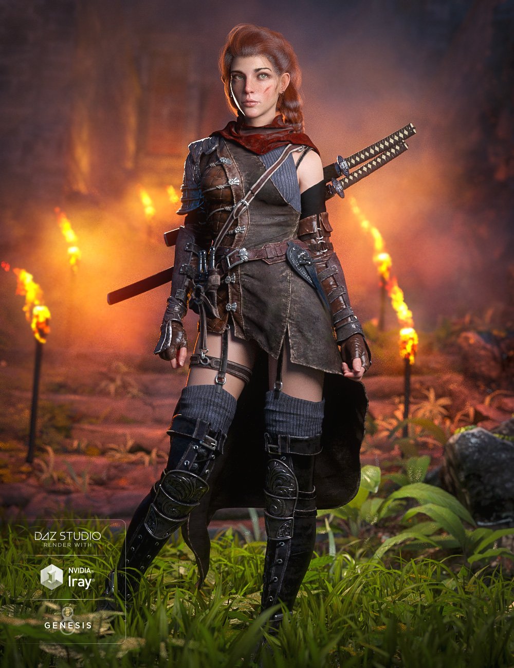 Tara Outfit for Genesis 8 Female(s) Tara Outfit for Genesis 8 Female(s) by: YCFCGTristan Liu, 3D Models by Daz 3D