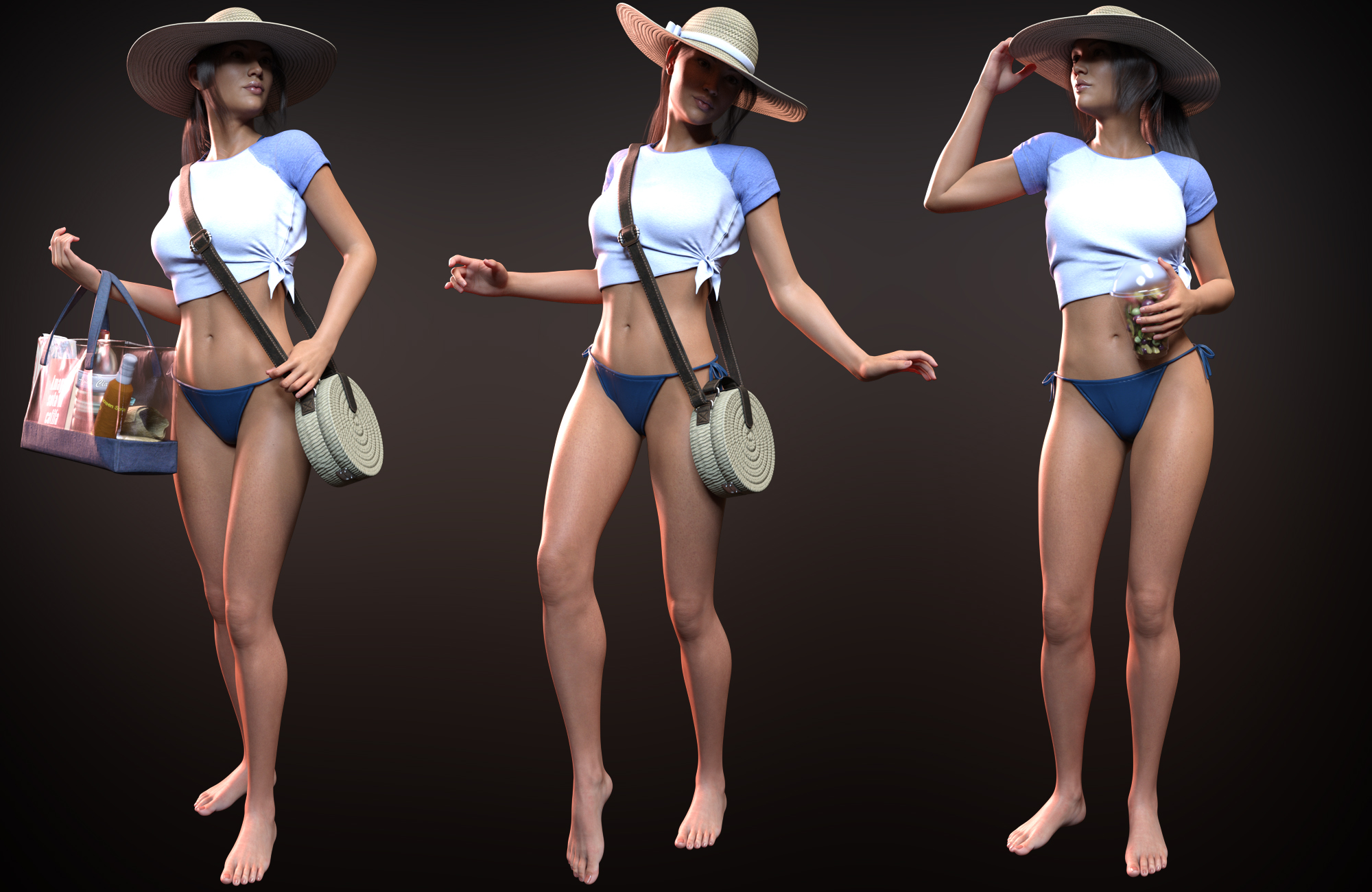 It’s Always Summer Poses and Props for Genesis 8 Females by: Luthbellina, 3D Models by Daz 3D