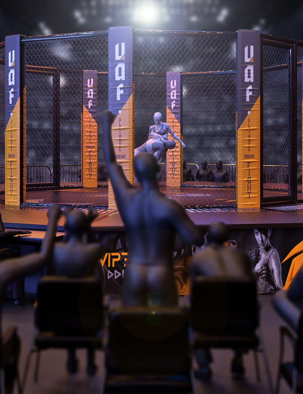AJC Ultimate Arena Fight by: adeilsonjc, 3D Models by Daz 3D