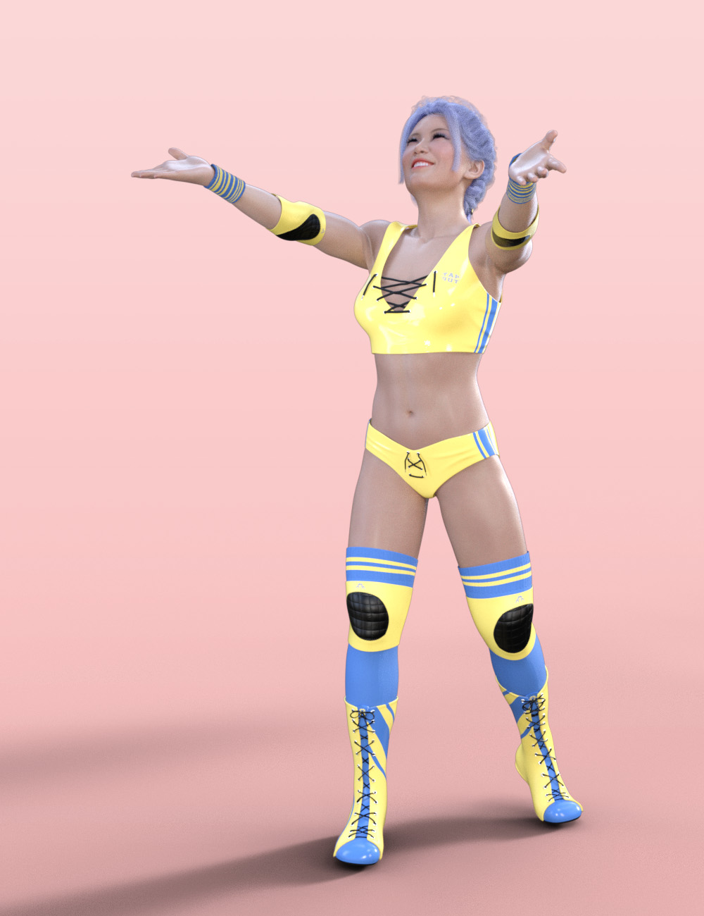 Wrestling Animations for Kayo 8 and Genesis 8 Female(s) by: ThreeDigital, 3D Models by Daz 3D