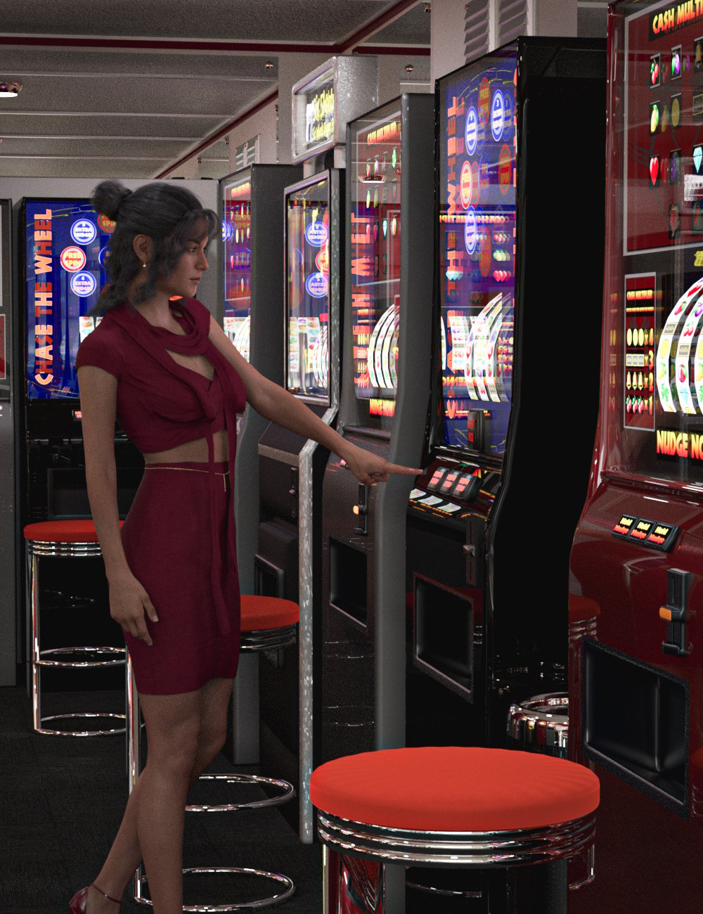 Slot Machine Arcade by: Serum, 3D Models by Daz 3D