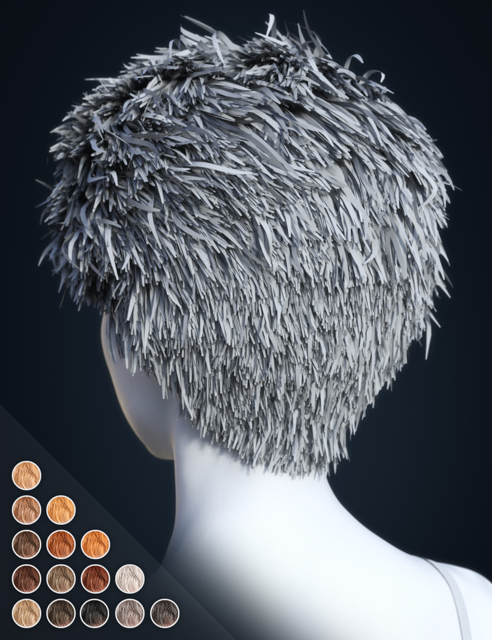 SP Hair 012 for Genesis 3 and 8 Female(s) by: Sarah Payne, 3D Models by Daz 3D