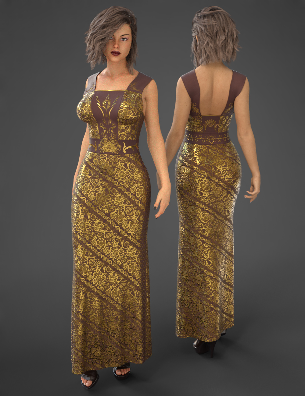 dForce COG Evening Dress Texture Pack dForce COG Evening Dress Texture Pack by: CatOnGlade, 3D Models by Daz 3D