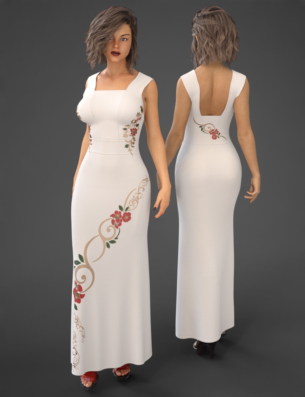 dForce COG Evening Dress Texture Pack dForce COG Evening Dress Texture Pack by: CatOnGlade, 3D Models by Daz 3D