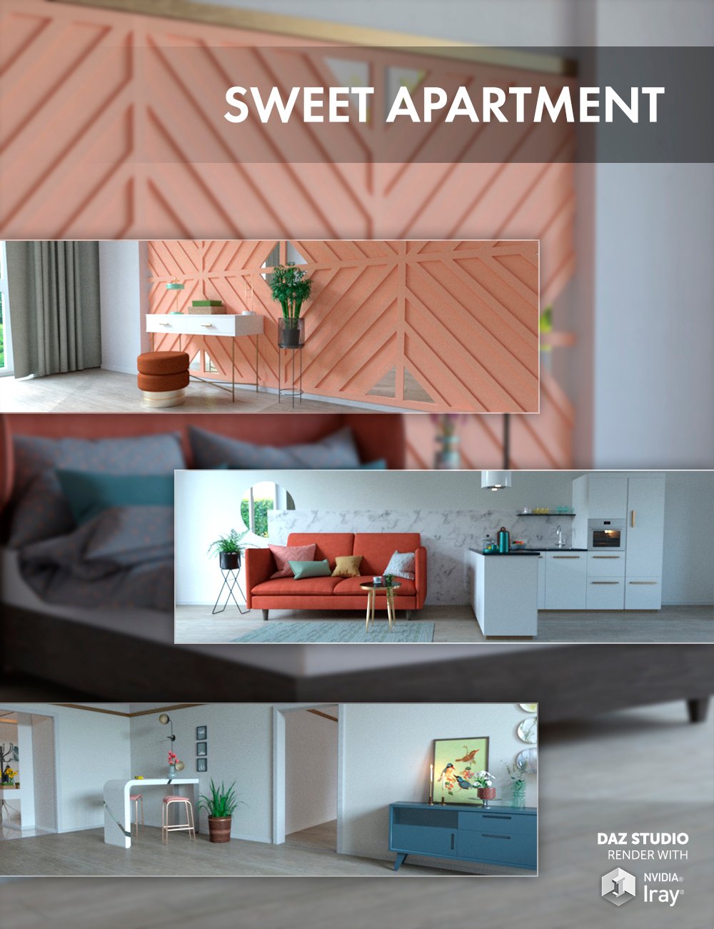 Sweet Apartment by: Dimidrol, 3D Models by Daz 3D