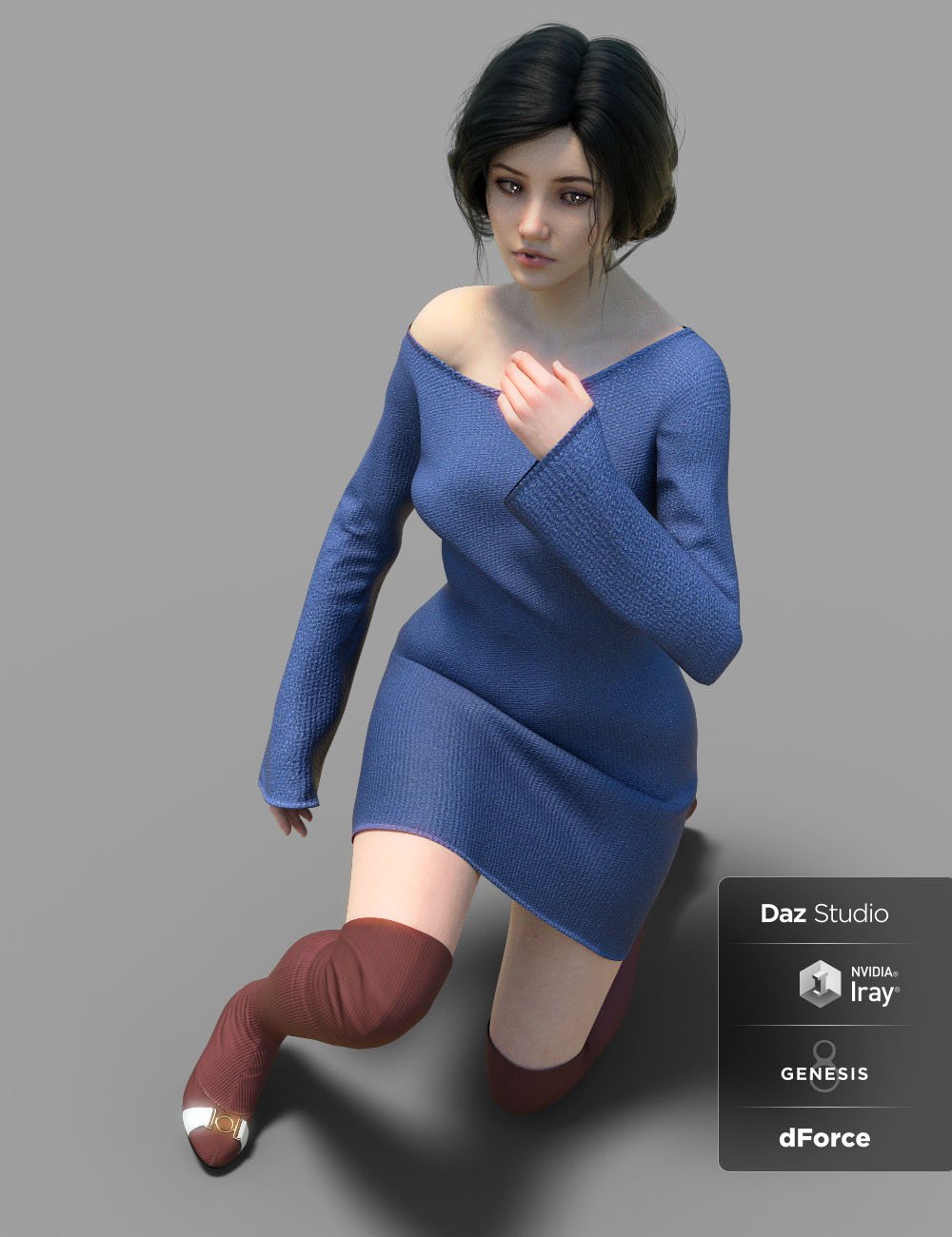 dForce MRB Outfit for Genesis 8 Female by: chungdan, 3D Models by Daz 3D