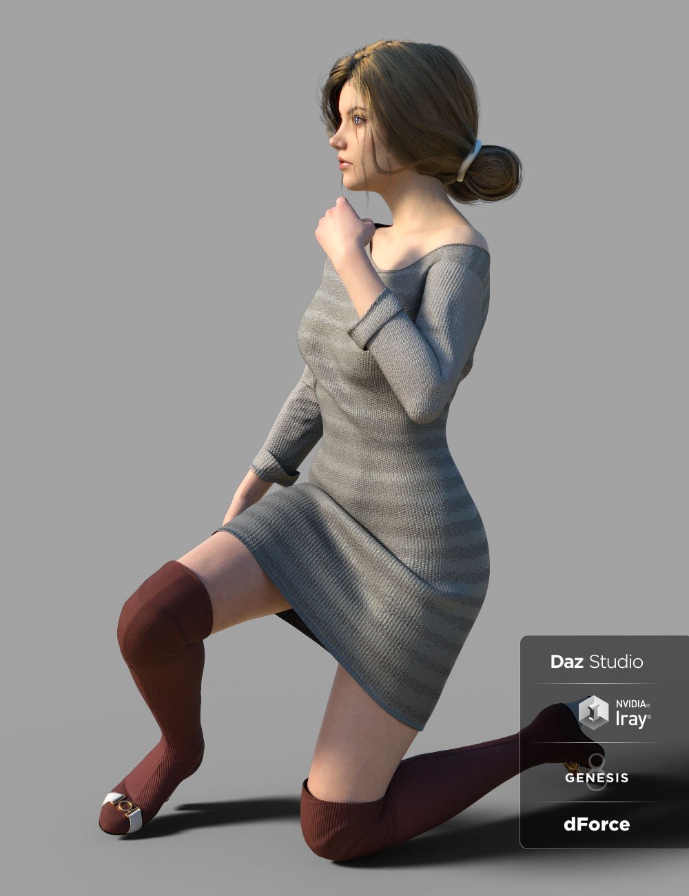 dForce MRB Outfit for Genesis 8 Female by: chungdan, 3D Models by Daz 3D