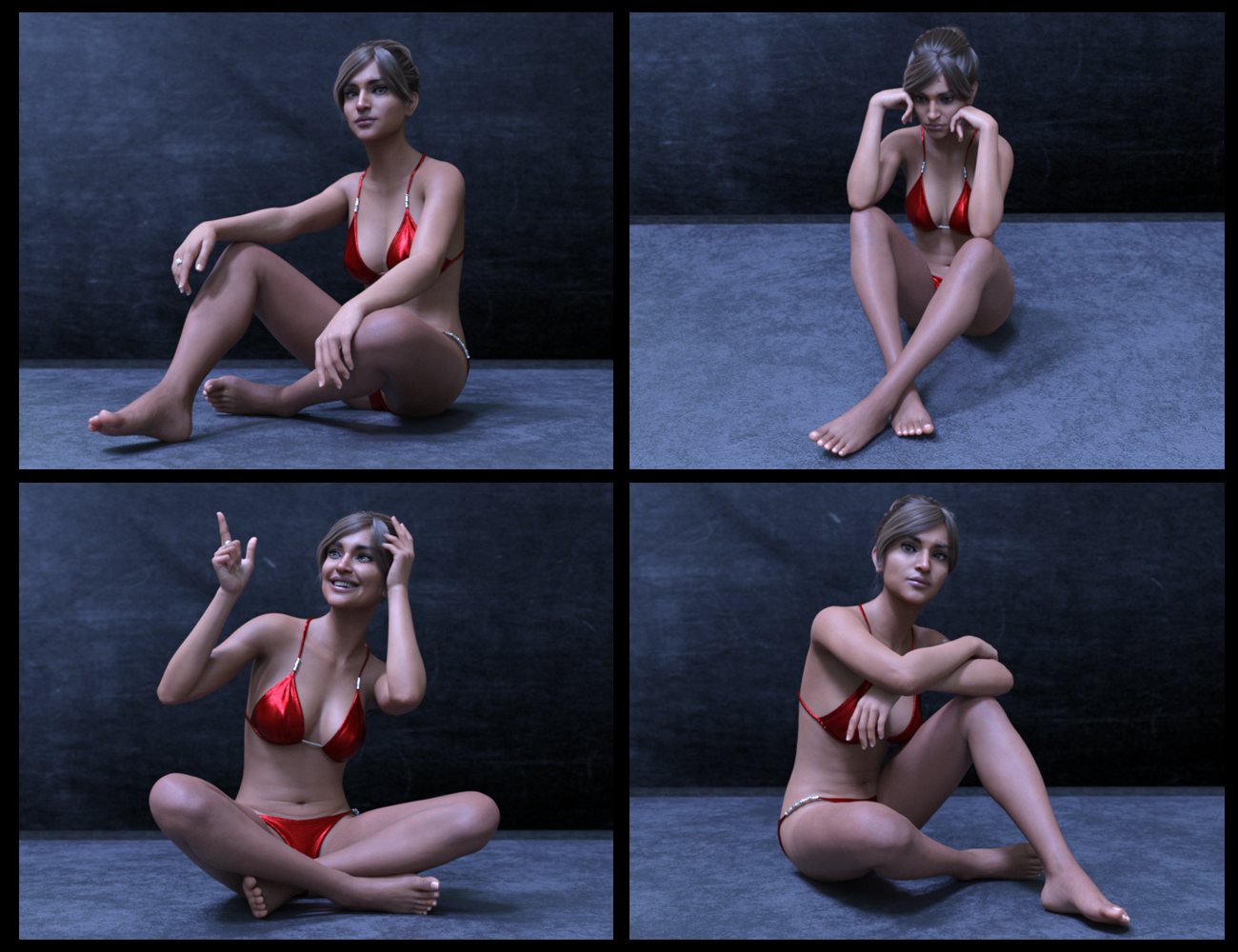 50 Advanced Floor Poses for Genesis 8 Female by: Those Things, 3D Models by Daz 3D