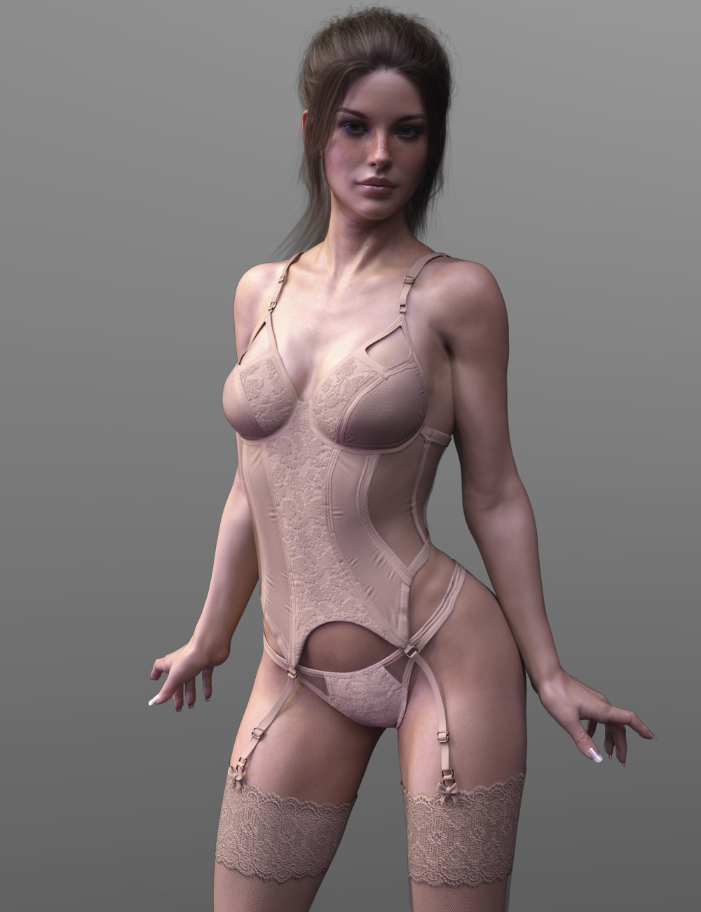 X-Fashion Wild Lace Lingerie Set Genesis 8 Female(s) by: xtrart-3d, 3D Models by Daz 3D