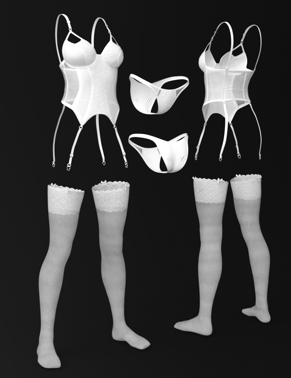 X Fashion Wild Lace Lingerie Set Genesis 8 Female S Daz 3d