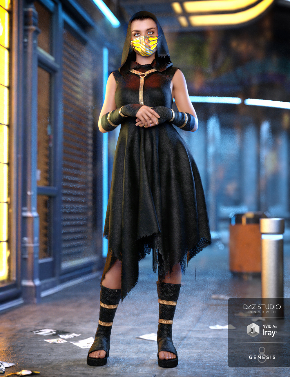 dForce CB Dystopian Dream Clothing Set Textures by: Shox-Design, 3D Models by Daz 3D