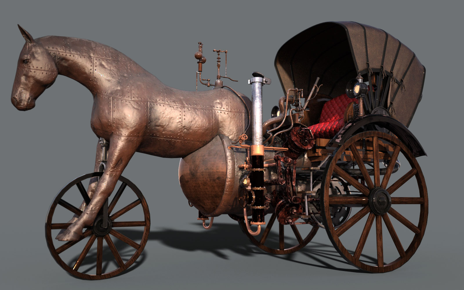 Steam Buggy Daz 3D