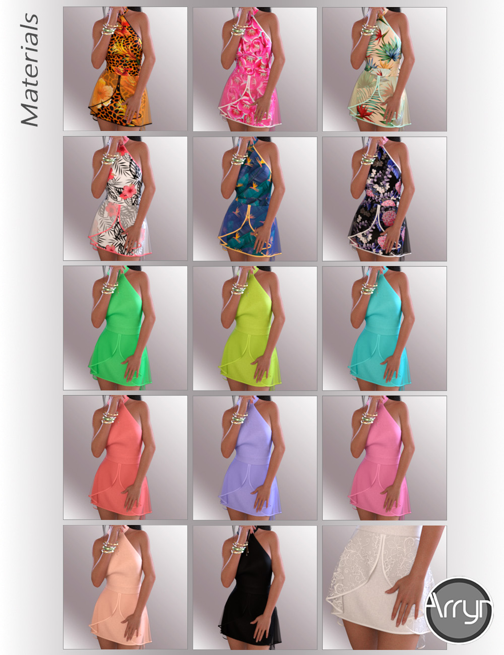 dForce Joslyn Candy Outfit for Genesis 8 Female(s) by: OnnelArryn, 3D Models by Daz 3D