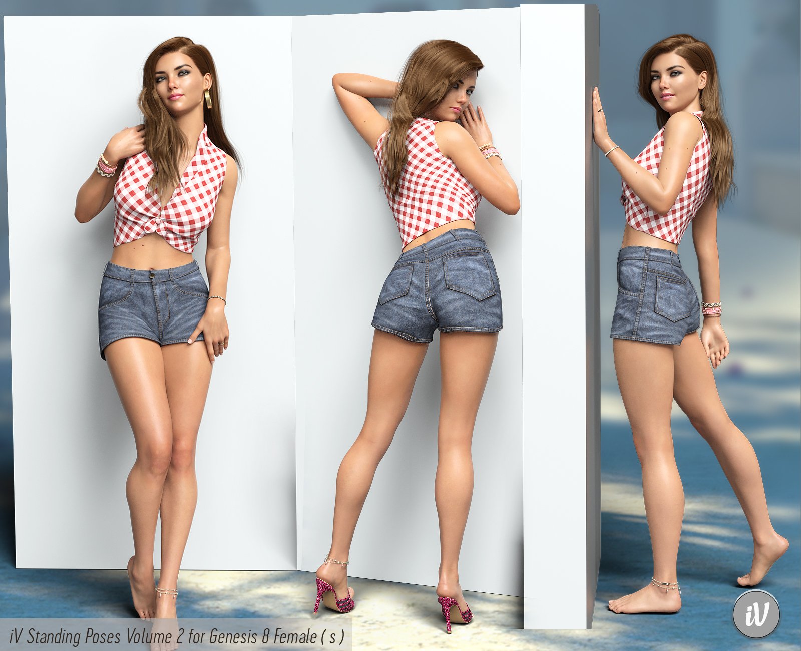 iV Standing Pose Collection Version 2 for Genesis 8 Female(s) by: i3D_LotusValery3D, 3D Models by Daz 3D