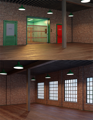 Factory Loft Space by: Rascal3D, 3D Models by Daz 3D