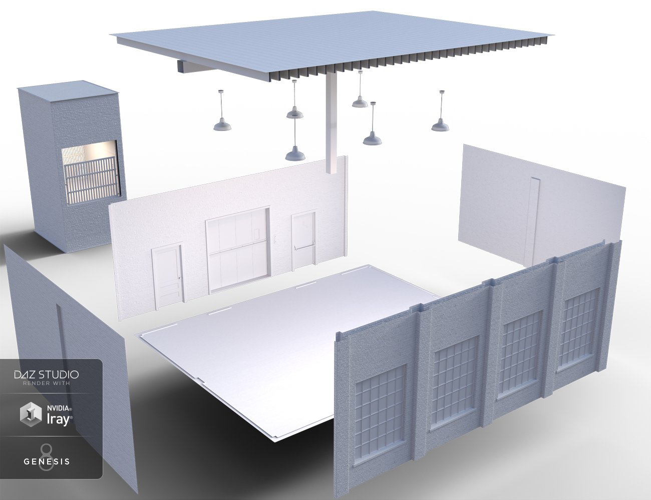 Factory Loft Space Factory Loft Space by: Rascal3D, 3D Models by Daz 3D